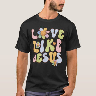イエス様のような溝深い愛の宗教的な神クリスチャングラ Tシャツ