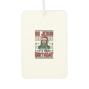 イエス様のクリスマスお誕生日ヴィンテージTシャツ カーエアーフレッシュナー