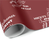 イエス様のクリスマス名掛け紙 ラッピングペーパー (ロールコーナー)