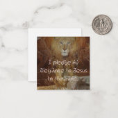 イエス様のグリーティングカードに忠誠を誓う ノートカード (正面/裏面インサイチュ)