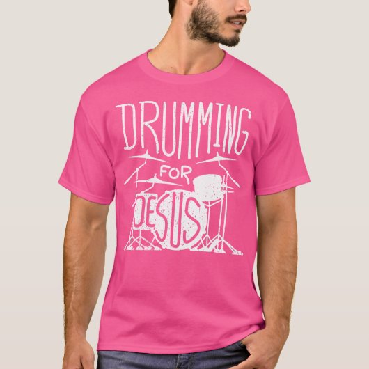 イエス様のドラミング Tシャツ (正面)