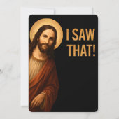 イエス様のユーモア溢れるクリスチャン名言Tシャツ 招待状 (裏面)