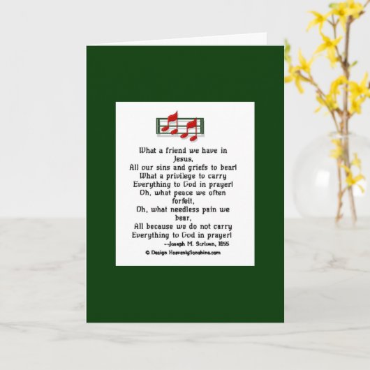 イエス様の友 カード (黄色い花)