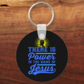 イエス様の名の下に黒い力がある キーホルダー (正面)