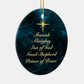 イエス様の名カスタマイズ前- Christmas Ornament セラミックオーナメント (右)
