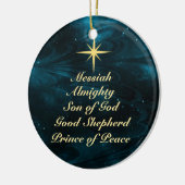 イエス様の名カスタマイズ前- Christmas Ornament セラミックオーナメント (左)