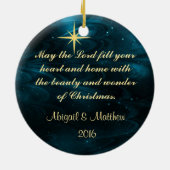 イエス様の名カスタマイズ前- Christmas Ornament セラミックオーナメント (裏面)