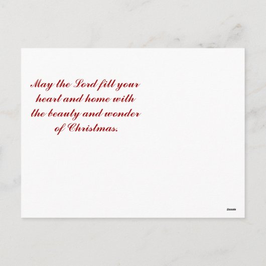 イエス様の名前 – カスタマイズクリスマスはがき シーズンポストカード (裏面)