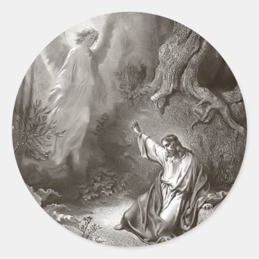 イエス様の園での苦悩 ラウンドシール (正面)