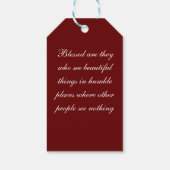 イエス様の変貌 ギフトタグ (裏面)