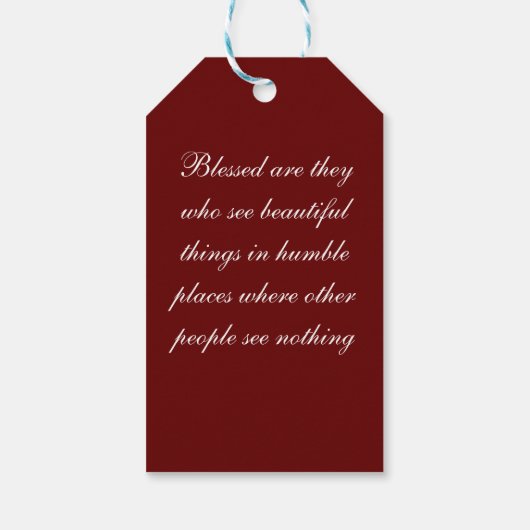 イエス様の変貌 ギフトタグ (裏面)