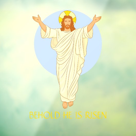 イエス様の復活祭が復活するのを見る ウィンドウサイン (シート3)