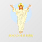 イエス様の復活祭が復活するのを見る ウィンドウサイン (シート)