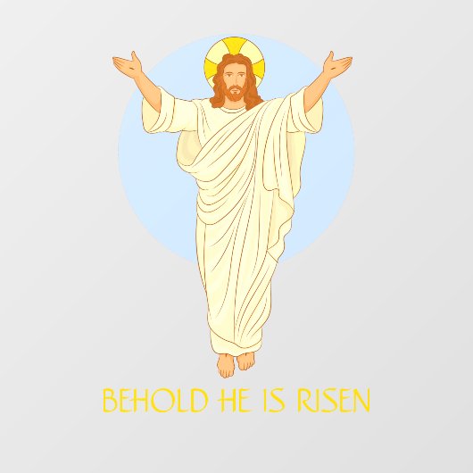 イエス様の復活祭が復活するのを見る ウィンドウサイン (シート)