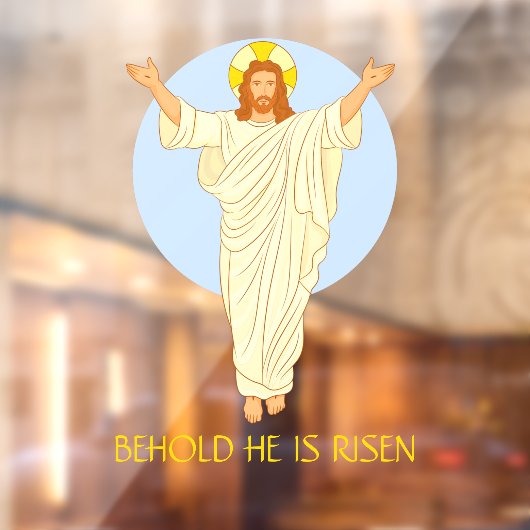 イエス様の復活祭が復活するのを見る ウィンドウサイン (シート2)