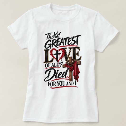 イエス様の愛は無条件  Tシャツ (デザイン正面)