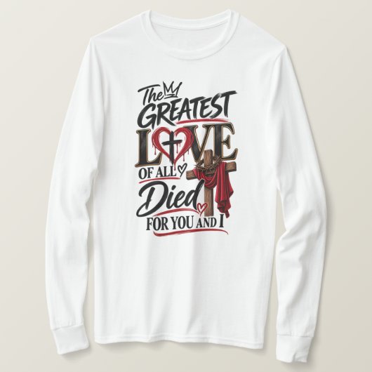 イエス様の愛は無条件 Tシャツ (デザイン正面)