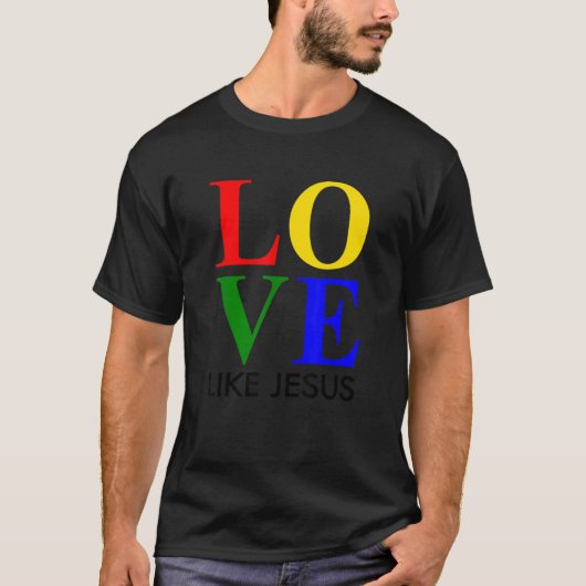 イエス様の愛キリスト教生活の信仰、信仰と Tシャツ (正面)