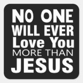 イエス様の愛 スクエアシール (正面)