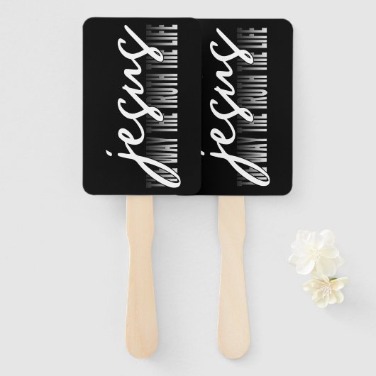 イエス様の真実と人生 ハンドファン (正面&裏面)