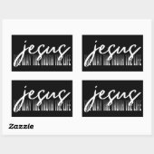 イエス様の真実と人生 長方形シール (シート)