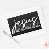 イエス様の真実と人生 長方形シール (封筒)