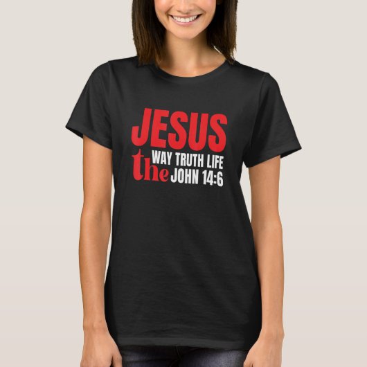 イエス様の真実と人生 Tシャツ (正面)