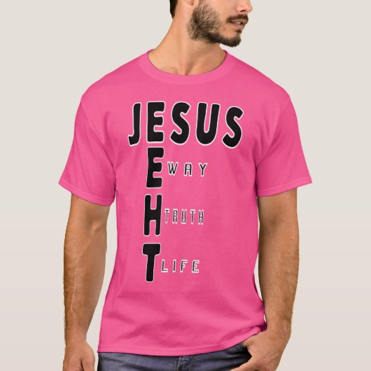 イエス様の真実と人生 Tシャツ (正面)