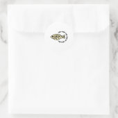 イエス様の真実の生き方イエス様を釣るおもしろい ラウンドシール (バッグ)