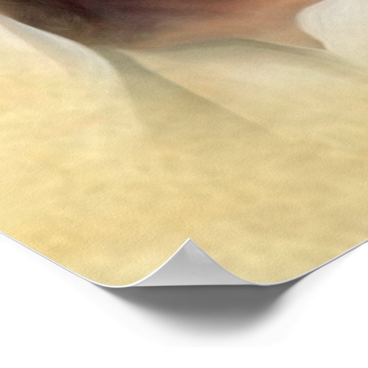 イエス様の聖なる顔の祈りのイメージ。 ポスター (角)