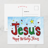 イエス様の誕生日おめでとう ポストカード (正面/裏面)