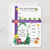 イエス様の誕生日おめでとう 招待状 (正面)