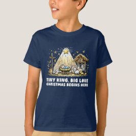 イエス様の誕生:キリスト降誕Tシャツ Tシャツ