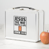 イエス様の道と人生のキリスト教の信仰は信じる メタルランチボックス (インサイチュ)