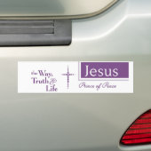 イエス様の道クリスチャンバンパーステッカー バンパーステッカー (車上)