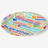 イエス様はあなたを愛する ペーパープレート (アングル)