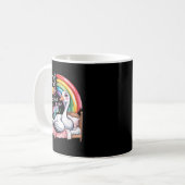 イエス様はまず私を喜びに思うと思う面白いガチョウ コーヒーマグカップ (正面左)