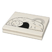 イエス様はイラストレーションの紋章を上げた ラバースタンプ