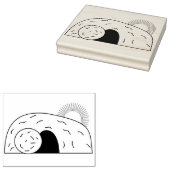 イエス様はイラストレーションの紋章を上げた ラバースタンプ (押印)