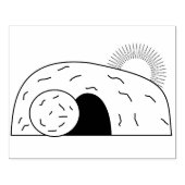 イエス様はイラストレーションの紋章を上げた ラバースタンプ (インプリント)