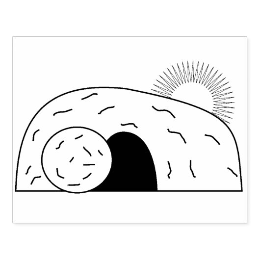 イエス様はイラストレーションの紋章を上げた ラバースタンプ