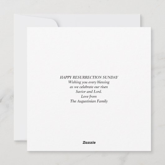 イエス様はキリスト教の十字架の復活祭で復活した シーズンカード (裏面)