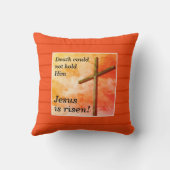 イエス様はキリスト教の復活祭の十字架を復活させた クッション (裏面)