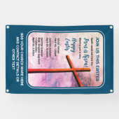 イエス様はキリスト教の復活祭の装飾を復活させた 横断幕 (横)