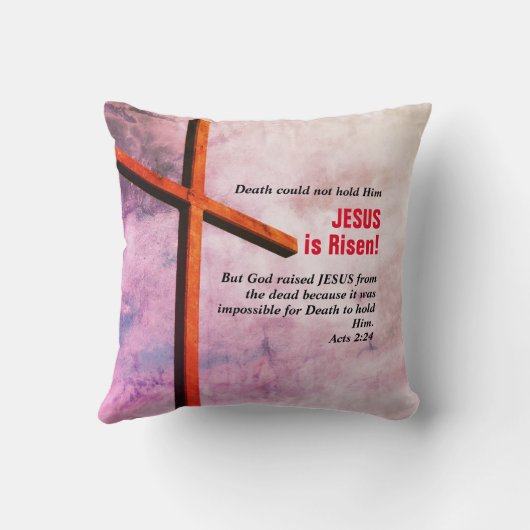 イエス様はキリスト教の復活祭を復活させた クッション (裏面)
