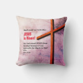 イエス様はキリスト教の復活祭を復活させた クッション (正面)
