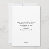 イエス様はキリスト教の復活祭を復活させた シーズンカード (裏面)