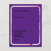 イエス様はキリスト教の復活祭を復活させた シーズンポストカード (正面)