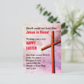 イエス様はキリスト教の復活祭を復活させた シーズンポストカード (スタンド正面)