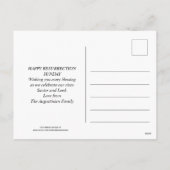 イエス様はキリスト教の復活祭を復活させた シーズンポストカード (裏面)